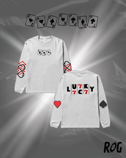 LUCKY LONG SLEEVE SHIRT - WHITE