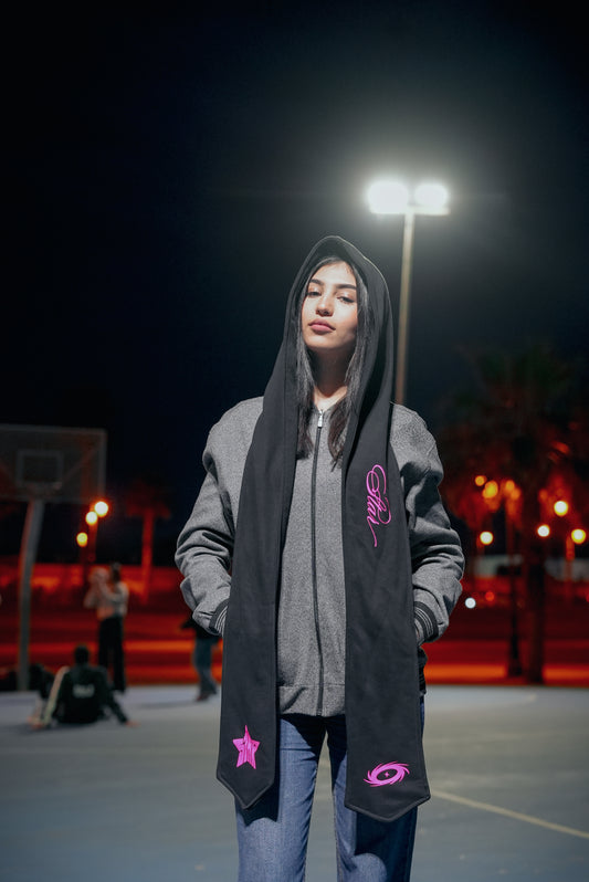 NINJA HOOD - PINK STAR